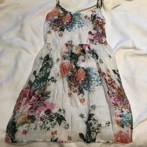 Aqua floral dress